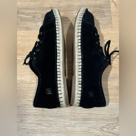 NEW Born Seel Lace Up Flat in Black Suede Size 8 - Picture 9 of 11